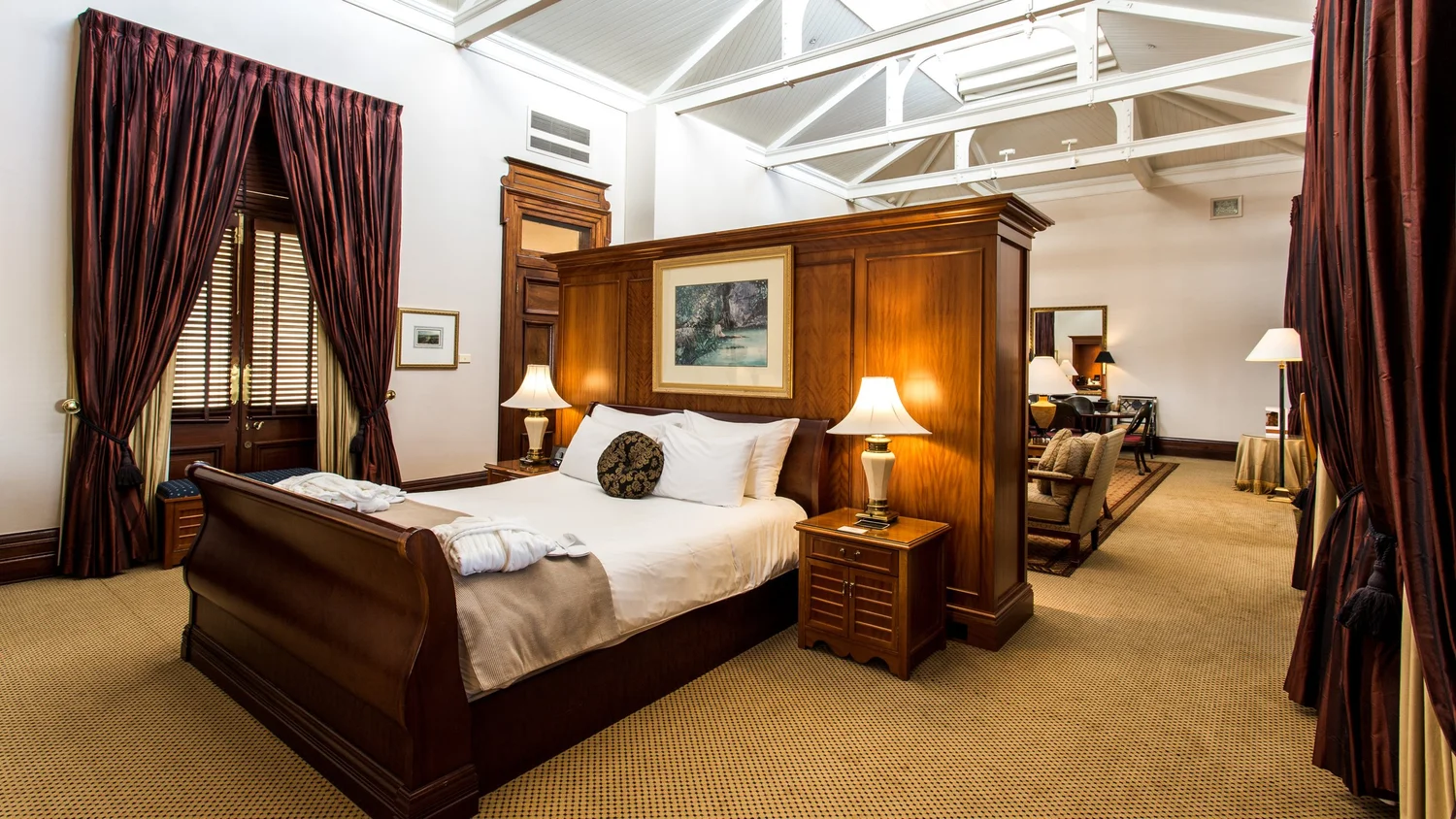 Hotel Suite at Treasury Brisbane with open-plan lounge and dining